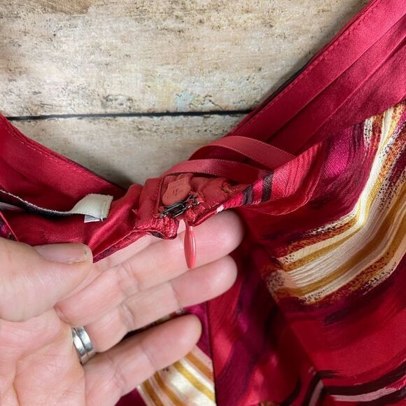 BCBGMAXAZRIA Runway Colorful Silk Dress Size XXS - Picture 7 of 7